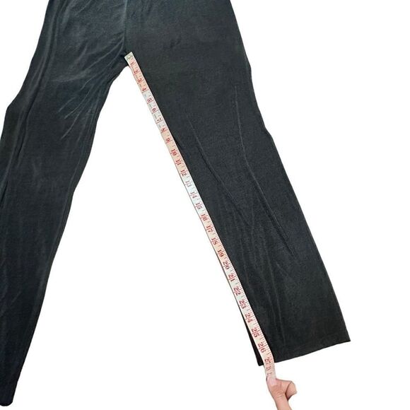 90’s Vintage Claudia Richard’s Black Shimmery Pull On Pants Size Medium - Picture 6 of 10